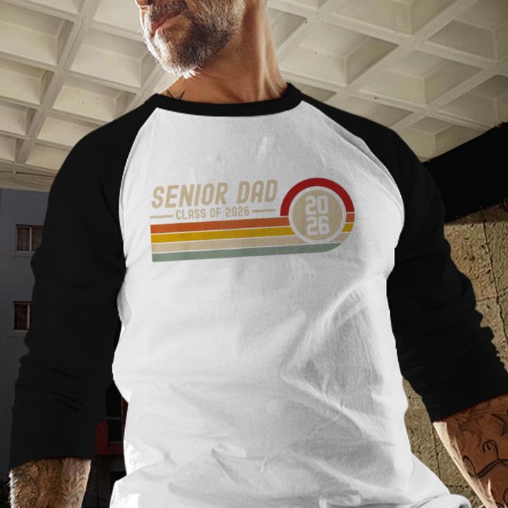 Senior Dad Class Of 2026 Graduation 2026 Graduate Vintage Baseball Raglan Shirt