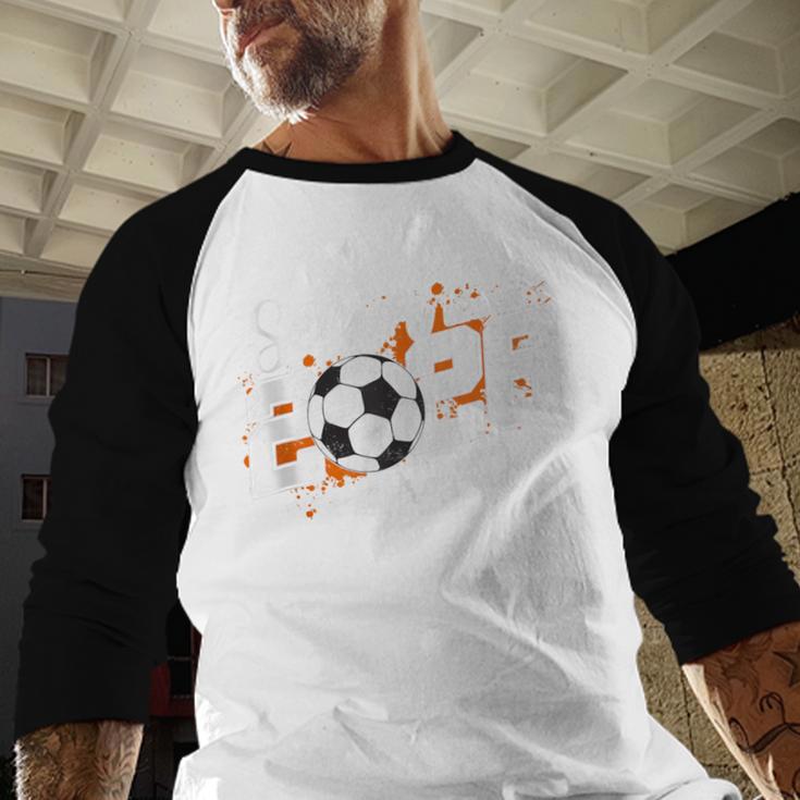 Senior Dad Class Of 2026 Soccer Ball Graduation Baseball Raglan Shirt