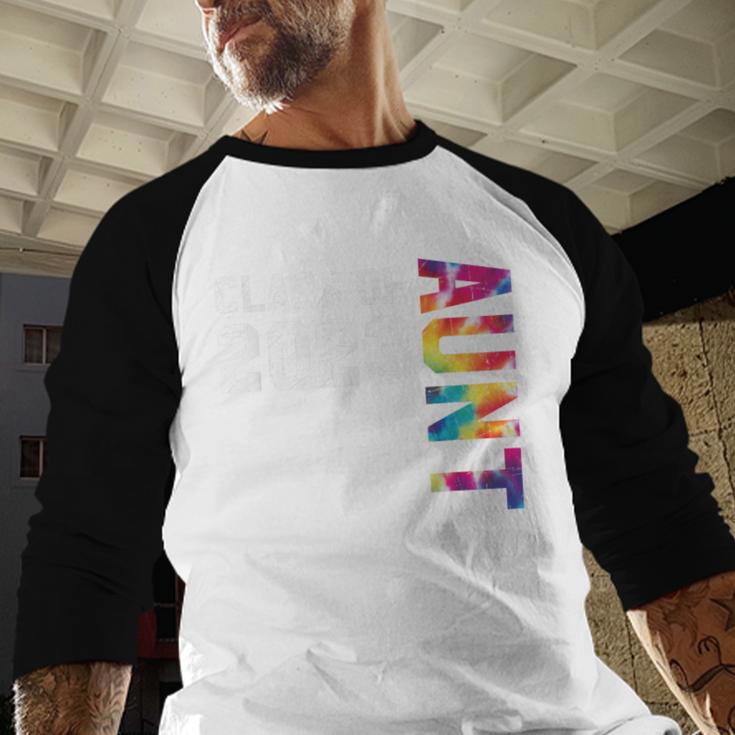 Senior Graduation Class Of 2023 Aunt Senior Tie Dye Baseball Raglan Shirt