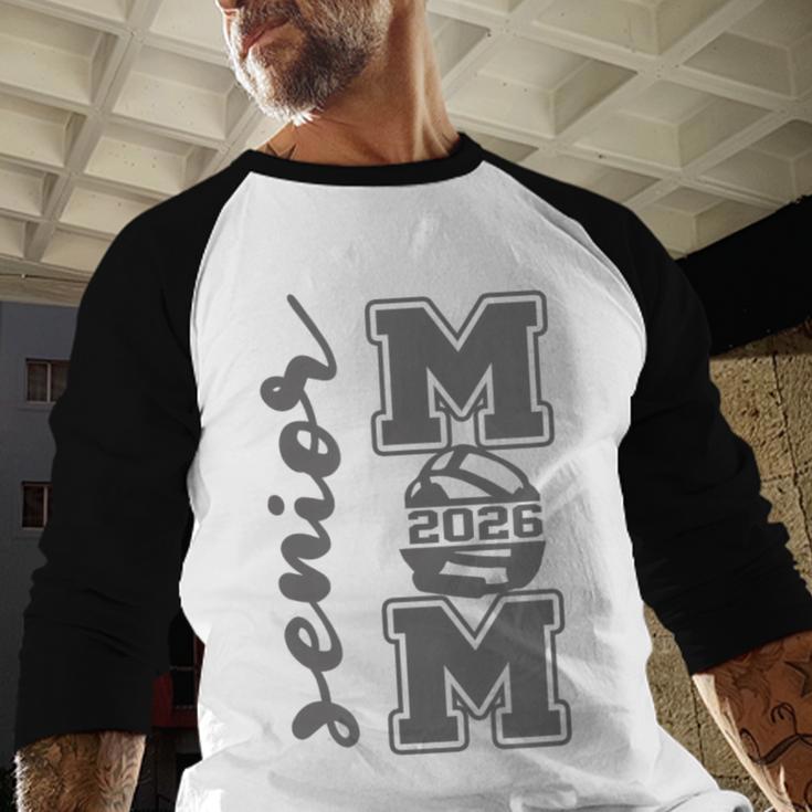 Senior Mom 2026 Wrestling Athlete Proud Parent Graduation Baseball Raglan Shirt