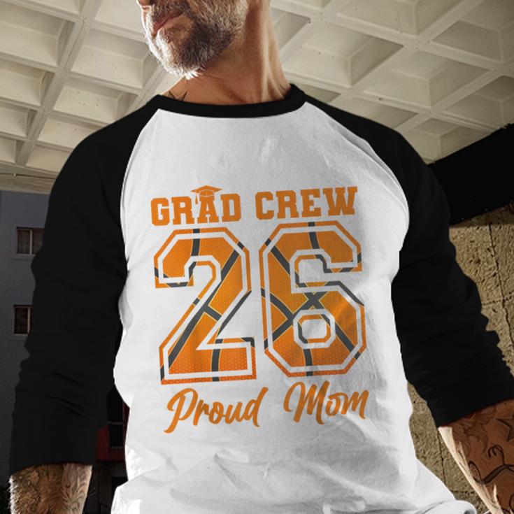 Senior Mom Class Of 2026 Basketball Mom Graduation Baseball Raglan Shirt