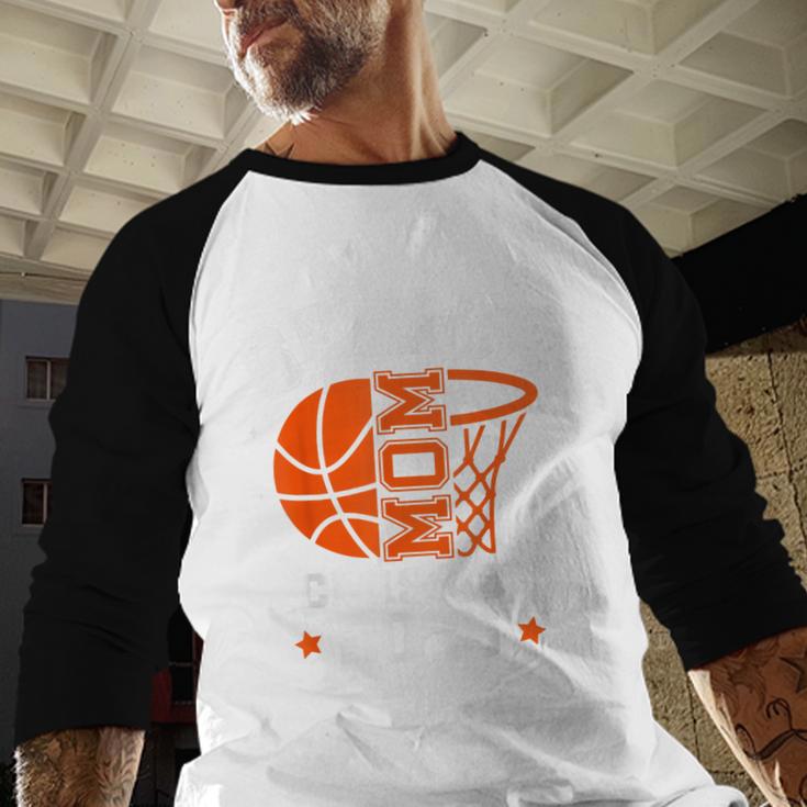 Senior Mom Class Of 2026 Basketball Graduation Baseball Raglan Shirt