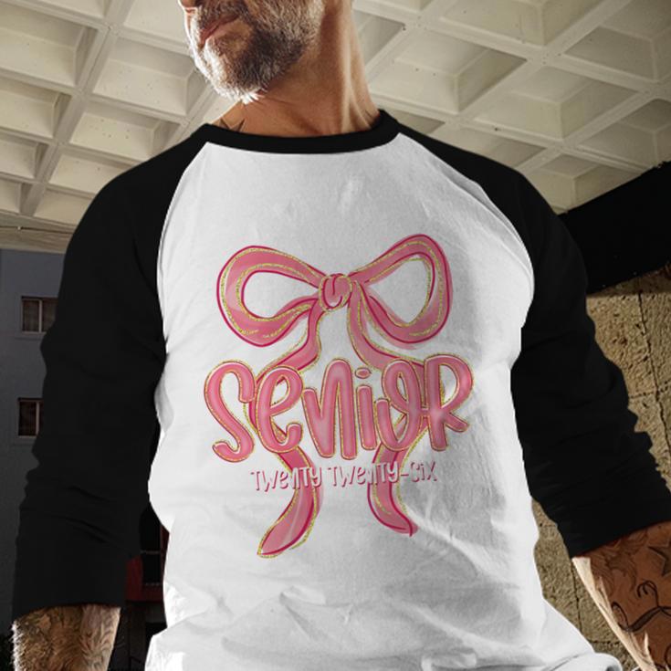 Senior Twenty Twenty-Six Coquette Graduation Class Of 2026 Baseball Raglan Shirt