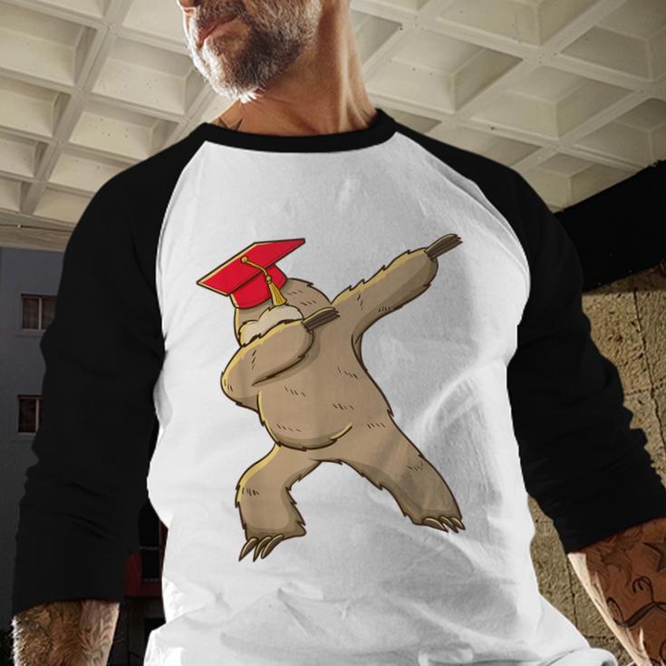 Sloth Dabbing Shirt Graduation Day Shirt See Ya Baseball Raglan Shirt