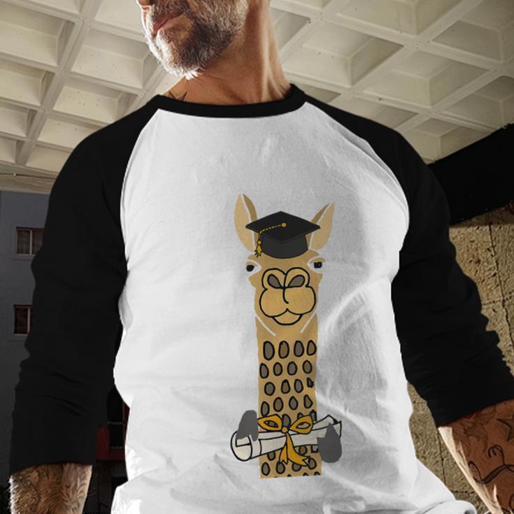 SmileteesGrad Llama Graduation T-Shirt Baseball Raglan Shirt