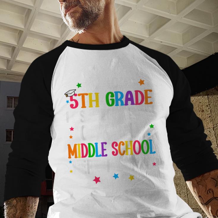 So Long 5th Grade Graduation Middle School Here I Come Kids Baseball Raglan Shirt