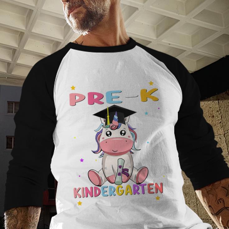 So Long Pre k Graduation 2025 Look Out Kindergarten Girls Premium Tri-Blend Baseball Raglan Shirt