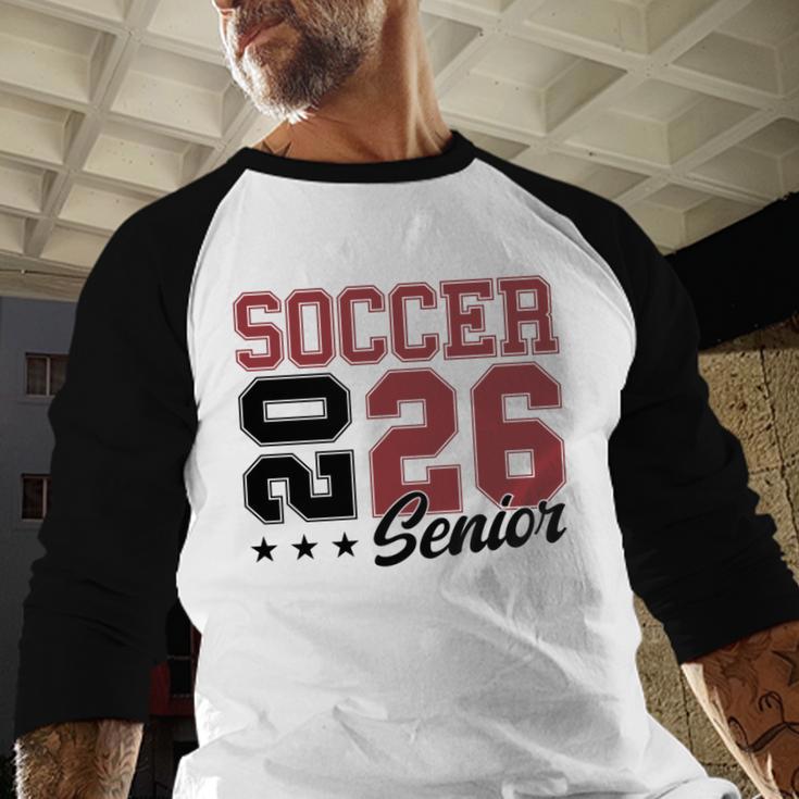 Soccer Senior Night Soccer Senior 2026 Graduation 71 Baseball Raglan Shirt