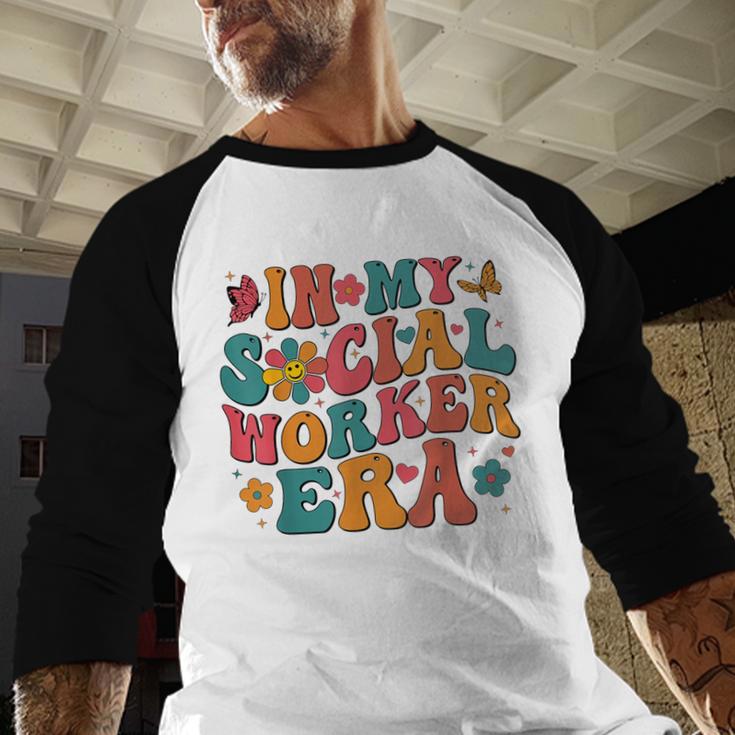 In My Social Worker Era Cute Social Worker Graduation MSW Baseball Raglan Shirt