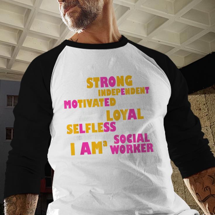 Social WorkerShirt Graduation Social Work Month Baseball Raglan Shirt