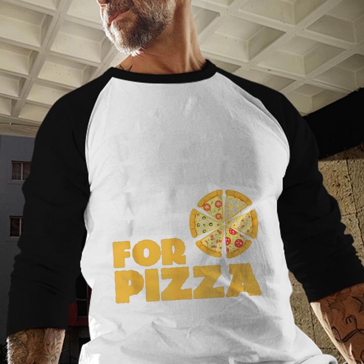Social Worker Will Work For Pizza Graduation Baseball Raglan Shirt