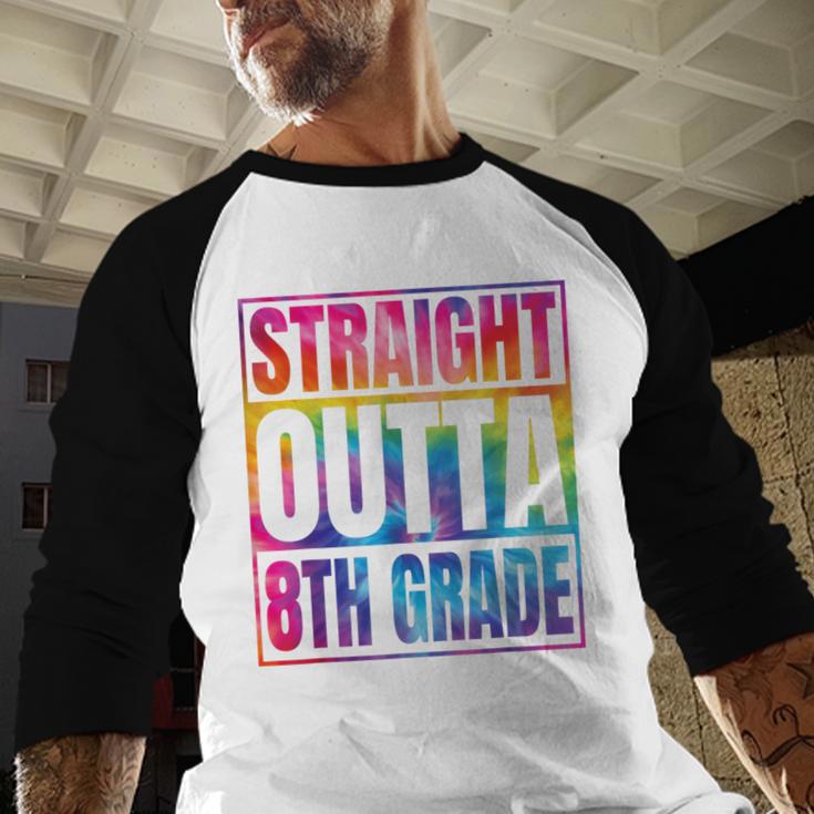 Straight Outta 8th Grade Great Graduation Eighth Grade Baseball Raglan Shirt