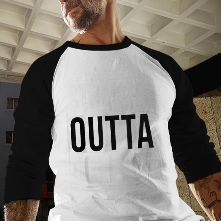 Straight Outta College Movie Parody Graduation Baseball Raglan Shirt