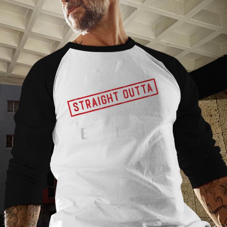 Straight Outta Vet School Graduation Veternarians I Survived Baseball Raglan Shirt