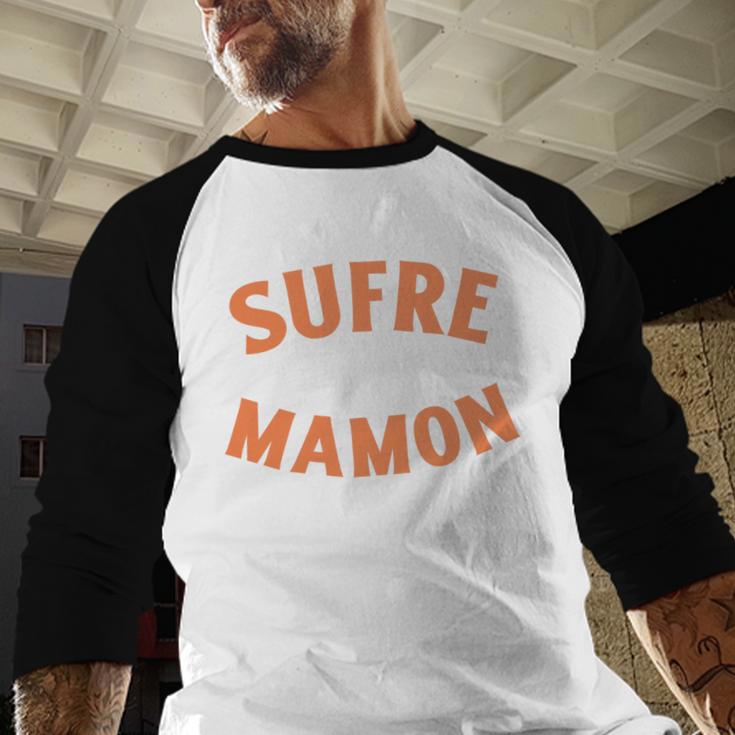 Another Sufre Mamon 80's Spanish Nostalgia Premium Tri-Blend Baseball Raglan Shirt Another Sufre Mamon 80's Spanish Nostalgia Premium Tri-Blend Baseball Raglan Shirt