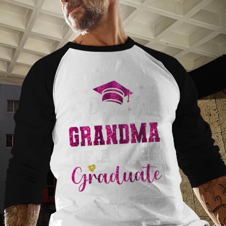 Super Proud Grandma Of 2025 Graduate Graduation Family Baseball Raglan Shirt