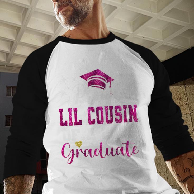Super Proud Little Cousin Of 2025 Graduate Graduation Family Premium Tri-Blend Baseball Raglan Shirt