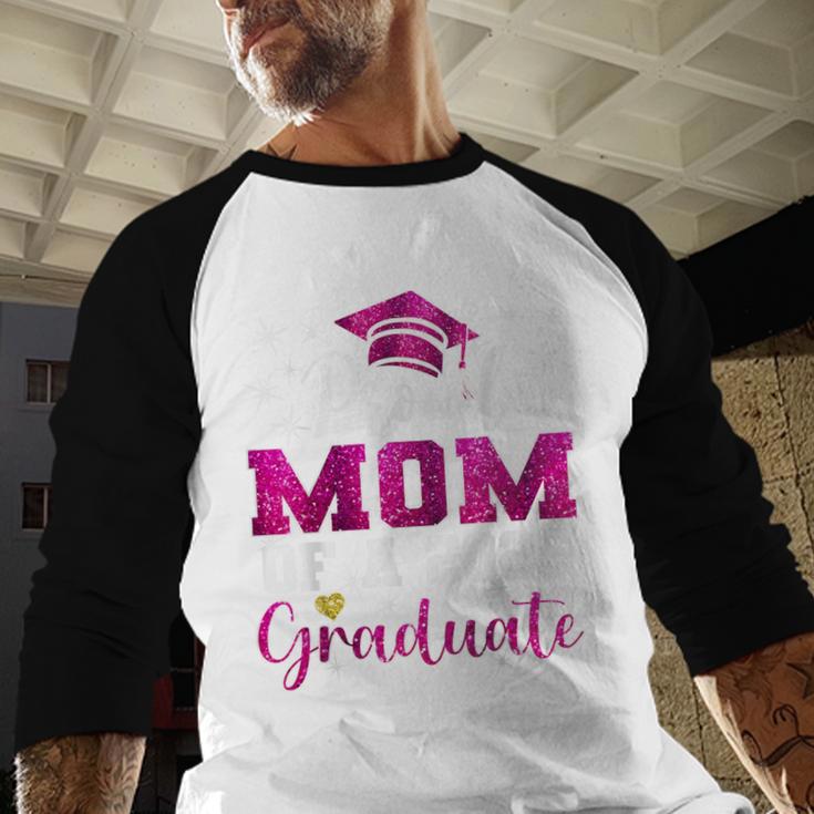 Super Proud Mom Of 2025 Graduate Senior Graduation Family Baseball Raglan Shirt