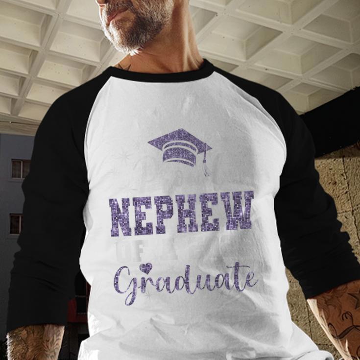 Super Proud Nephew Of 2026 Graduate Senior Graduation Family Baseball Raglan Shirt