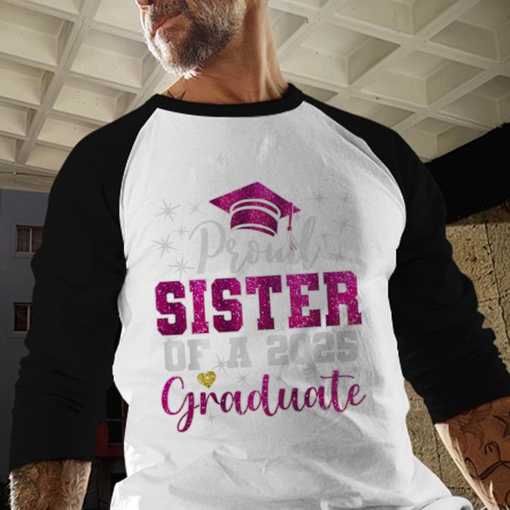 Super Proud Sister Of 2025 Graduate Senior Graduation Family Premium Tri-Blend Baseball Raglan Shirt