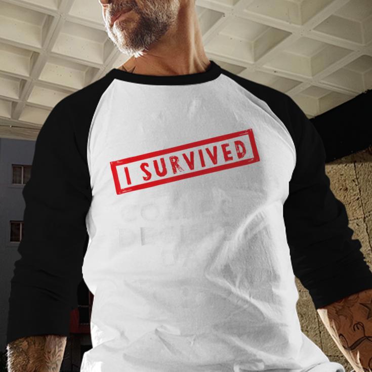 I Survived College Decision Day Graduation Class Of 25 Baseball Raglan Shirt