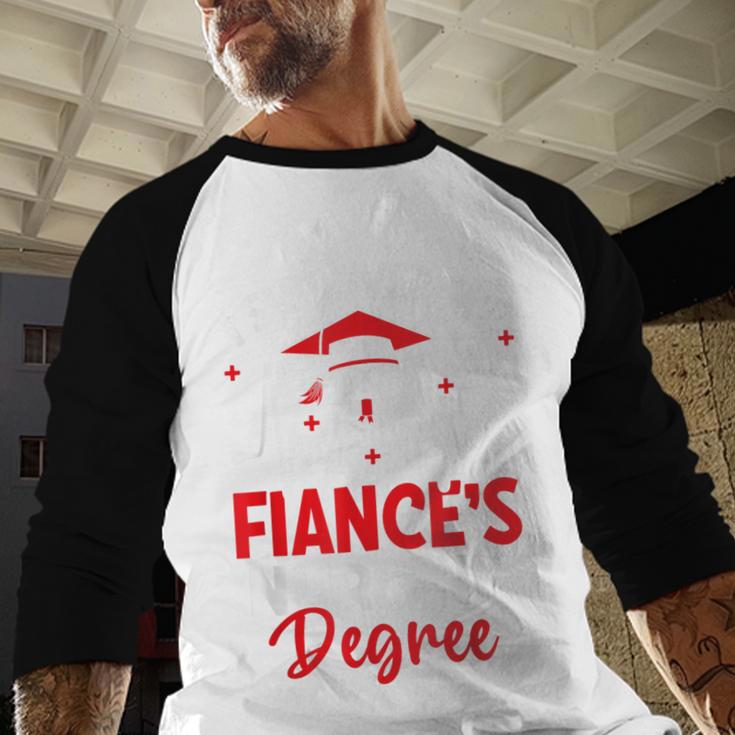 i Survived My Fiance's Nursing Degree Graduation Gifts Baseball Raglan Shirt