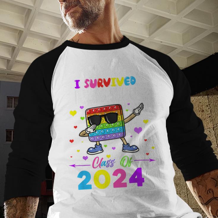 I Survived Nursing School Of 2024 Student Graduation 2024 Baseball Raglan Shirt
