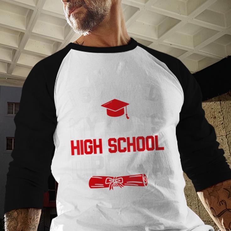 I Survived My Son's High School Diploma Graduation Baseball Raglan Shirt