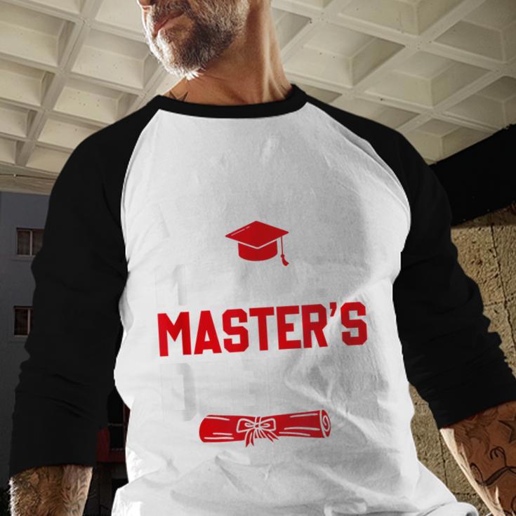 I Survived My Wife's Master's Degree Graduation Baseball Raglan Shirt