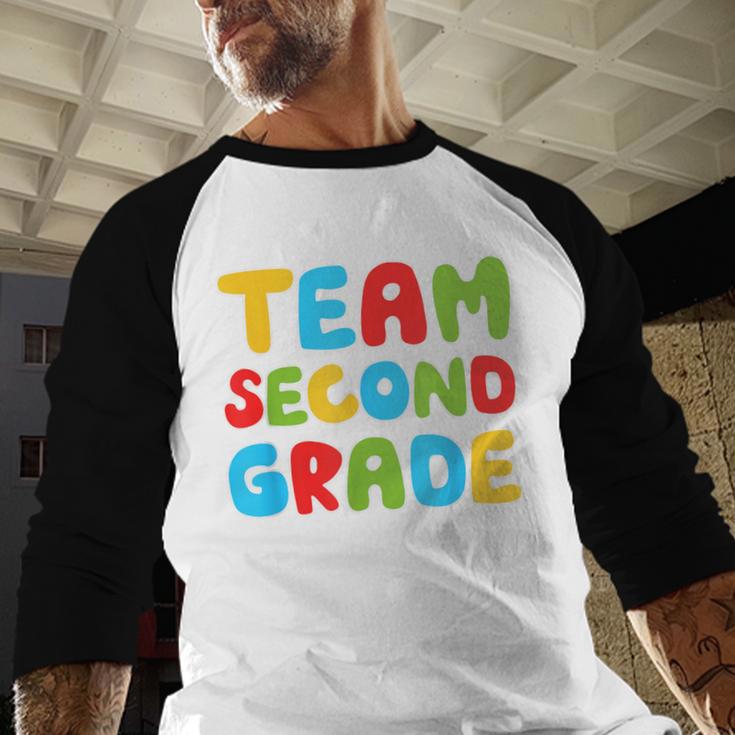 Team Second Grade Shirt 2nd Grade Back To School Graduation Baseball Raglan Shirt