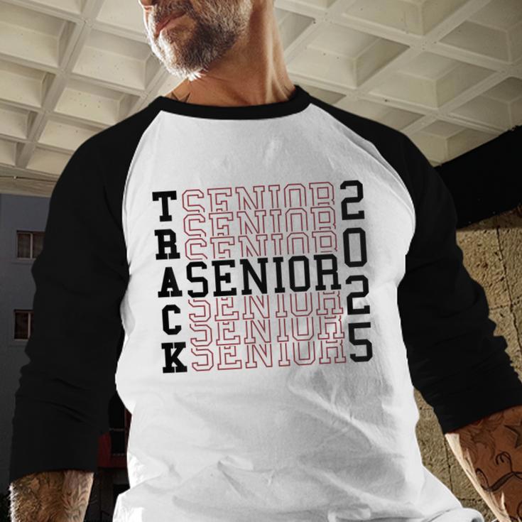 Track Senior Night Track Senior 2025 Graduation 60 Baseball Raglan Shirt