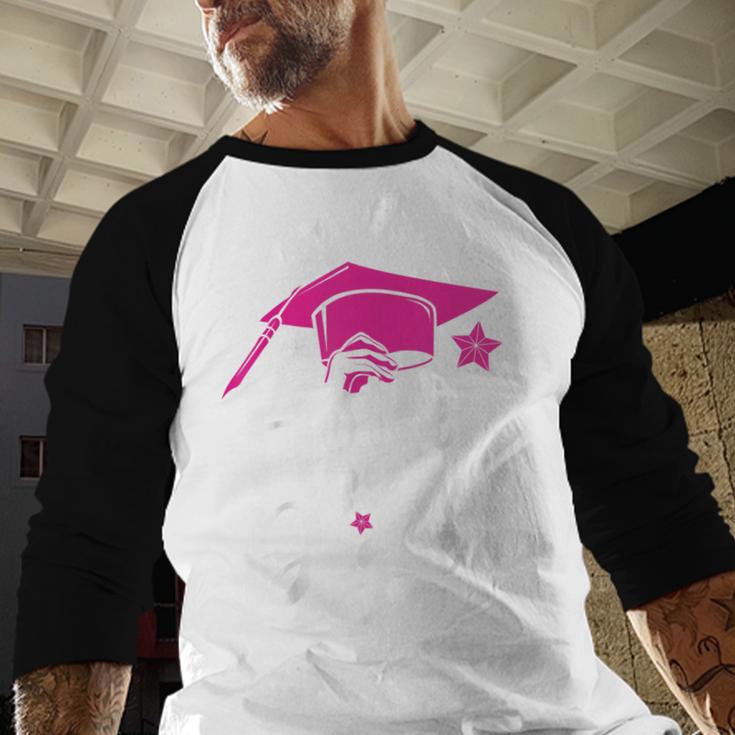 Two Degrees Hotter Graduation 2025 Diploma College Masters Baseball Raglan Shirt