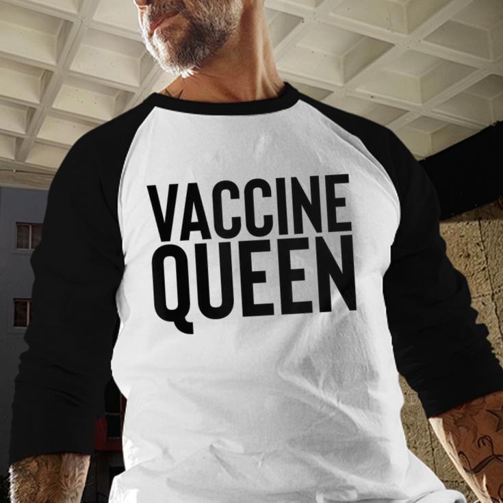 Vaccine Queen Nursing Graduation Shirt Baseball Raglan Shirt