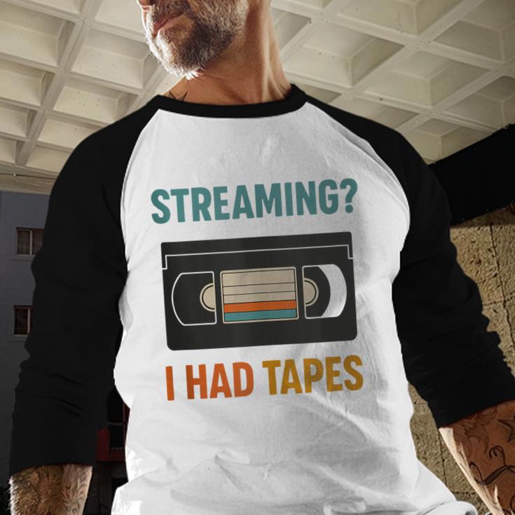 VHS Cassette Tape Retro 80s 90s Nostalgia Baseball Raglan Shirt VHS Cassette Tape Retro 80s 90s Nostalgia Baseball Raglan Shirt