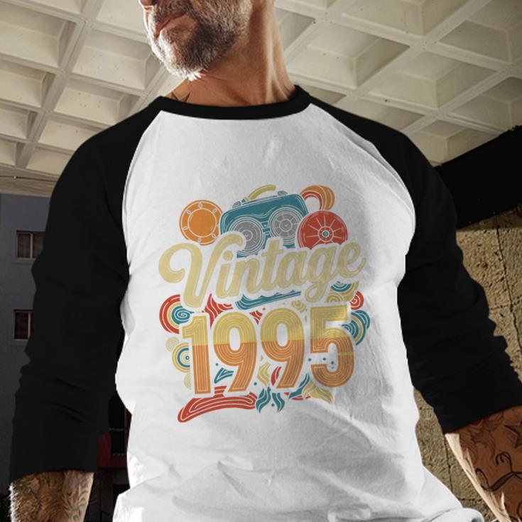 Vintage 1995 Retro Classic 90s Nostalgia Throwback Vibe Premium Tri-Blend Baseball Raglan Shirt Vintage 1995 Retro Classic 90s Nostalgia Throwback Vibe Premium Tri-Blend Baseball Raglan Shirt