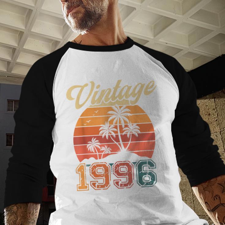 Vintage 1996 Retro Sunset Nostalgia 90s 30th Birthday Baseball Raglan Shirt Vintage 1996 Retro Sunset Nostalgia 90s 30th Birthday Baseball Raglan Shirt
