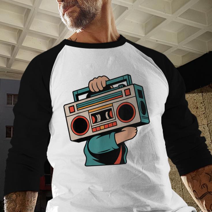 Vintage 80s 90s Retro Boombox Music Hip Hop Nostalgia Party Baseball Raglan Shirt Vintage 80s 90s Retro Boombox Music Hip Hop Nostalgia Party Baseball Raglan Shirt
