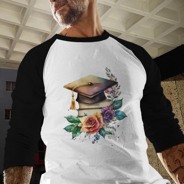 Vintage Hat High School College Graduate Graduation Baseball Raglan Shirt