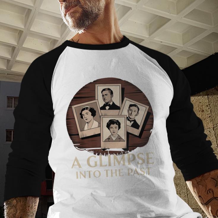 Vintage Portrait Photography Memory Nostalgia Vibe Baseball Raglan Shirt Vintage Portrait Photography Memory Nostalgia Vibe Baseball Raglan Shirt