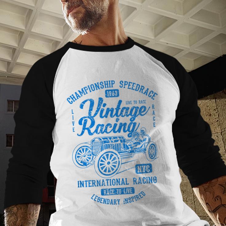 Vintage Racing Automotive Nostalgia Distressed Car Premium Tri-Blend Baseball Raglan Shirt Vintage Racing Automotive Nostalgia Distressed Car Premium Tri-Blend Baseball Raglan Shirt