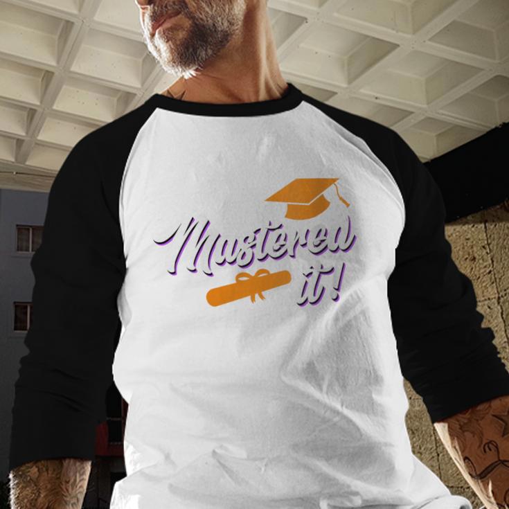 Women's Master Graduation 2026 Mastered It Master's Degree Baseball Raglan Shirt