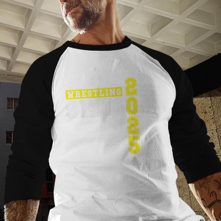 Wrestling Senior Night Wrestling Senior 2025 Graduation 22 Baseball Raglan Shirt