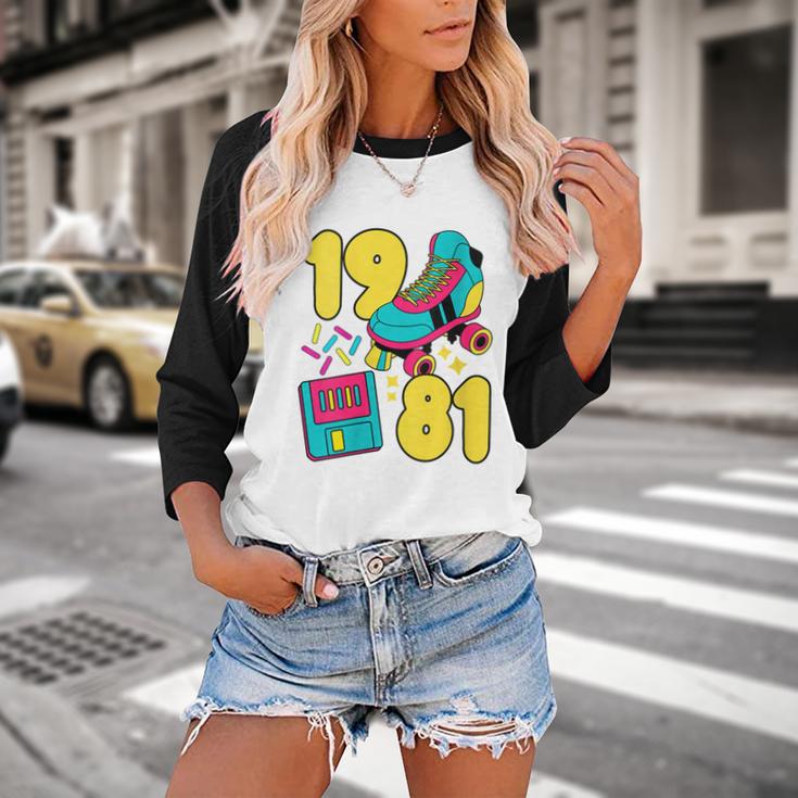 1981 Retro Raised In The 80s Old School Nostalgia Vibes Baseball Raglan Shirt 1981 Retro Raised In The 80s Old School Nostalgia Vibes Baseball Raglan Shirt