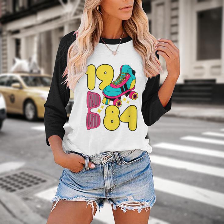 1984 Retro Raised In The 80s Old School Nostalgia Vibes Baseball Raglan Shirt 1984 Retro Raised In The 80s Old School Nostalgia Vibes Baseball Raglan Shirt