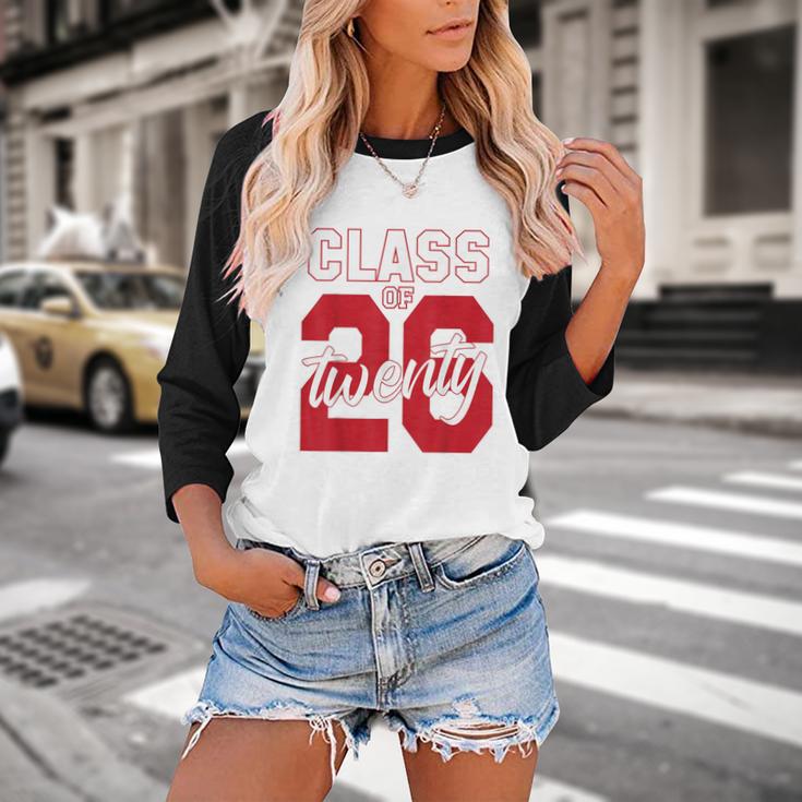 2 Sided Class Of 2026 Senior 2026 Graduation Baseball Raglan Shirt