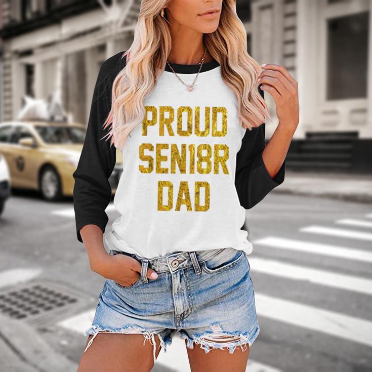 2018 Senior Dad High School Graduation Party SEN18RShirt Baseball Raglan Shirt