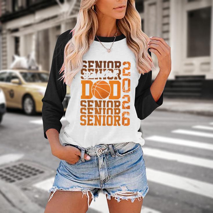 2026 Basketball Senior Dad Graduation Matching Family Baseball Raglan Shirt