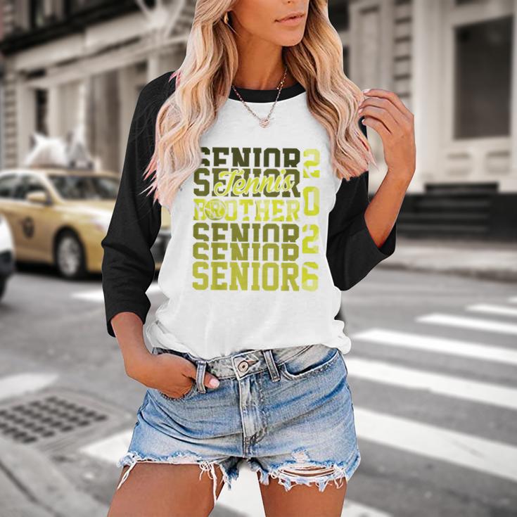 2026 Tennis Senior Brother Graduation Matching Family Baseball Raglan Shirt