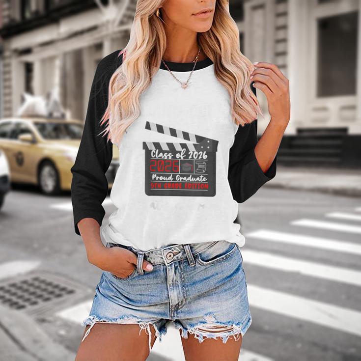 5th Grade 2026 Last Day End Of School Graduation Baseball Raglan Shirt