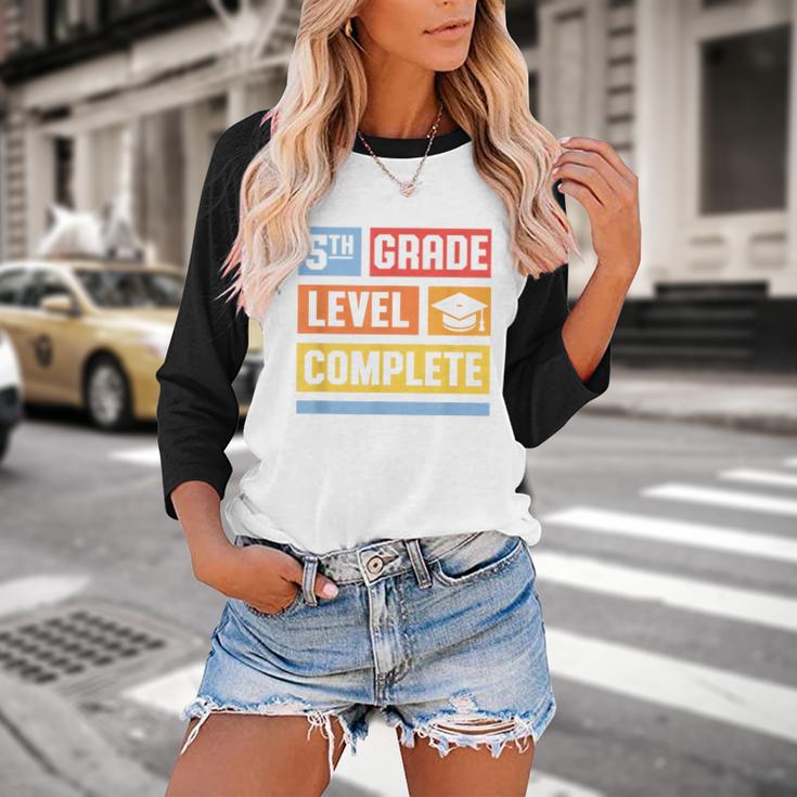 5th Grade Level Complete Shirt Graduation Last Day Of School Baseball Raglan Shirt